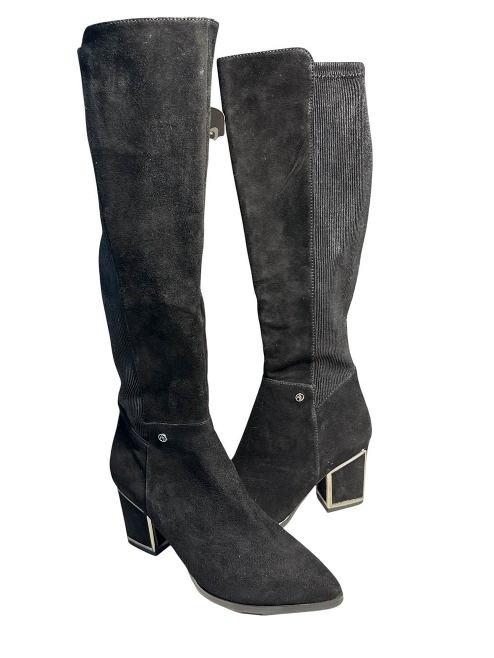 Aqua Diva Black Suede
Waterproof Over The Knee
Block Heel Boots Size 8